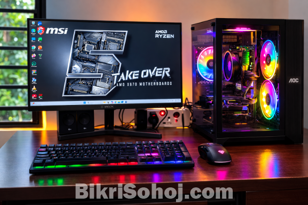 Ryzen 5 5600 Gaming PC + RX580 + 100Hz Monitor